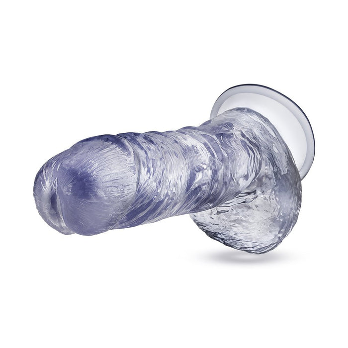 B Yours Plus Hearty N' Hefty 9 In. Dildo With Balls & Suction Cup Clear - SexToy.com