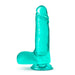 B Yours Plus Rock 'n' Roll Dildo Teal - SexToy.com