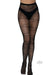 Barbed Wire Fishnet Tights Os Black - SexToy.com