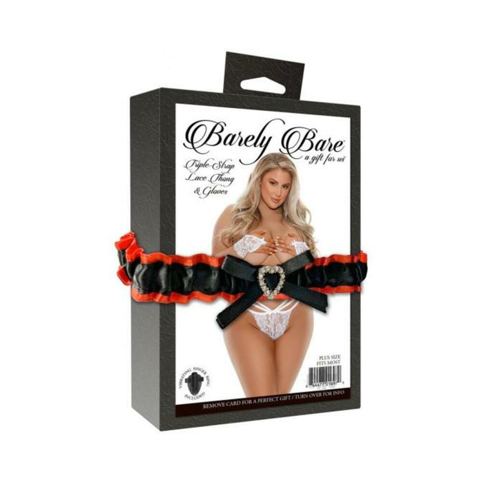 Barely Bare Triple-Strap Lace Thong & Glove | SexToy.com