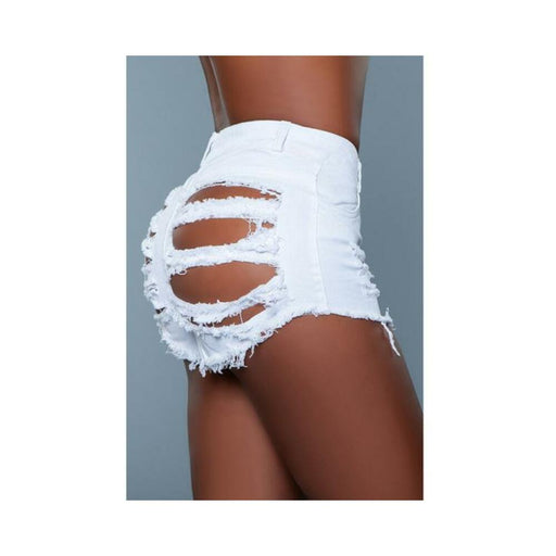 Bewicked Curves For Days Shorts White L - SexToy.com