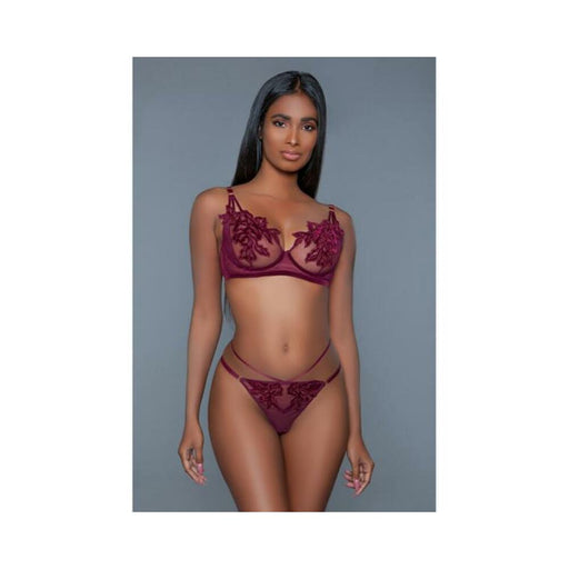 Bewicked Evangeline Set Burgundy L/xl - SexToy.com