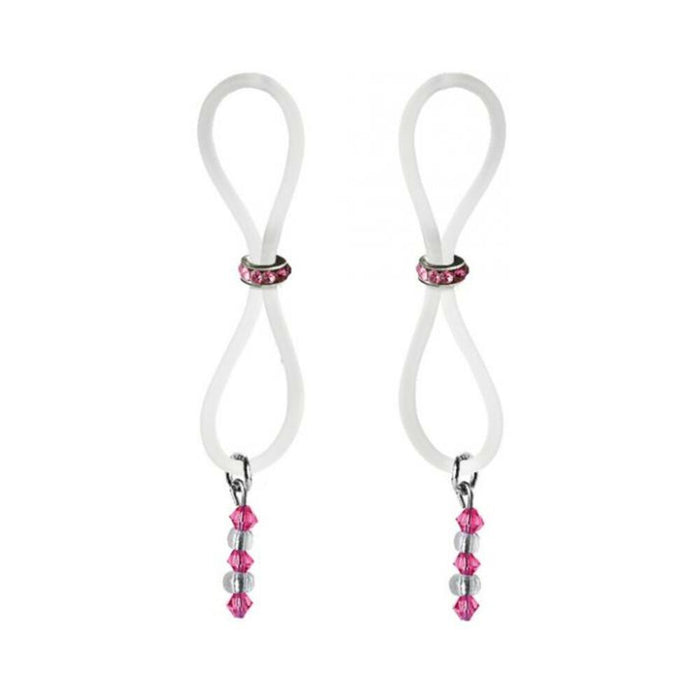 Bijoux De Nip Nipple Halos Pink Gem Slider Pink Clear - SexToy.com