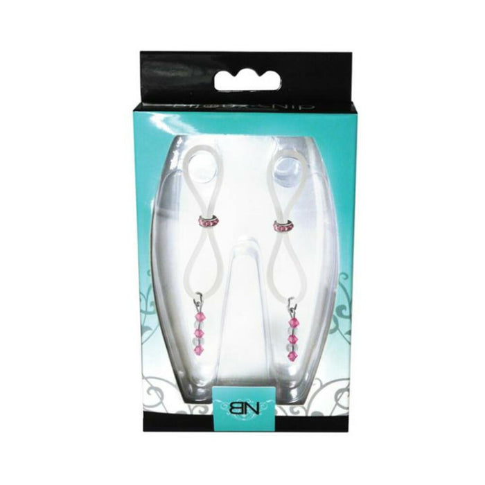 Bijoux De Nip Nipple Halos Pink Gem Slider Pink Clear - SexToy.com