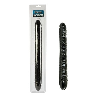 BLACK JACK 18IN VEINED DOUBLE DONG - SexToy.com