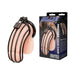 Blue Line Prisoner Cock Cage - Black - SexToy.com