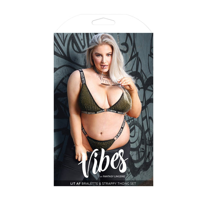 Bo$$ Bitch Bralette Set Queen Size - SexToy.com