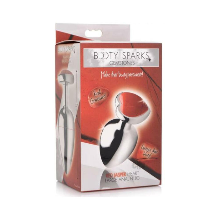 Booty Sparks Red Jasper Heart Lg Plug - SexToy.com