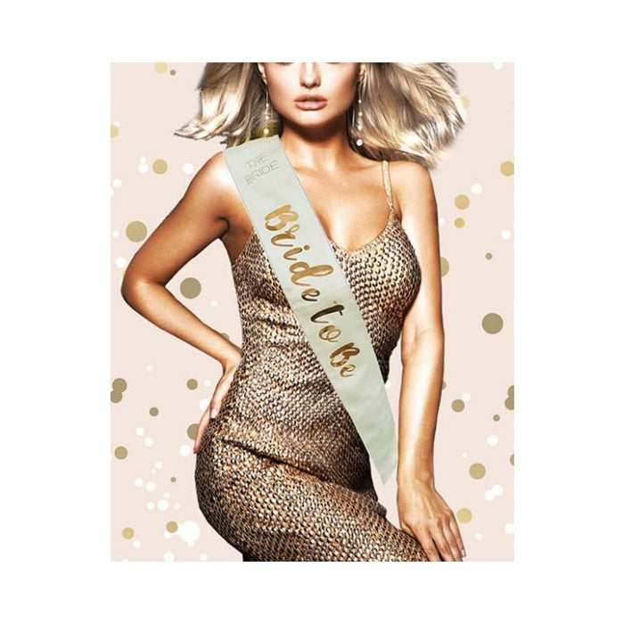 Bride To Be Sash - Rose Gold - SexToy.com