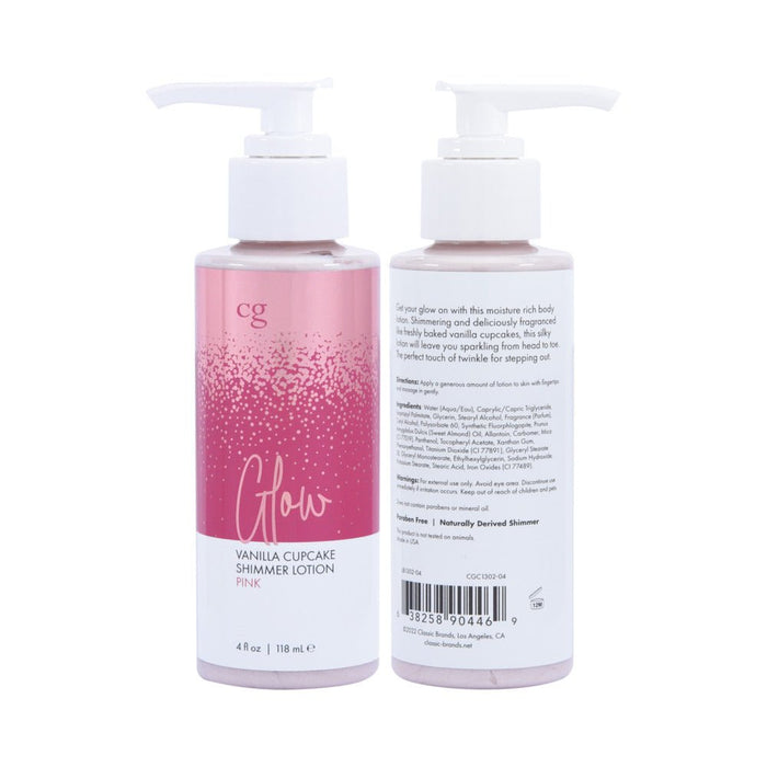 Cg Glow Vanilla Cupcake Shimmer Lotion Pink 4 Oz. - SexToy.com