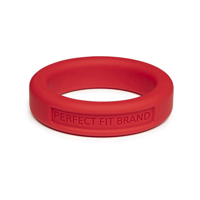 Classic 1.4 (36 mm) Silicone Med. Stretch Penis Ring Red - SexToy.com