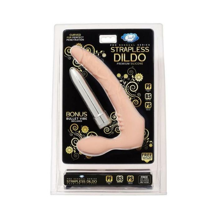 Cloud 9 Strapless Strap On Dildo Beige - SexToy.com