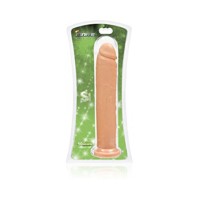 Cock with Suction Vanilla 10 inches Beige Dildo - SexToy.com