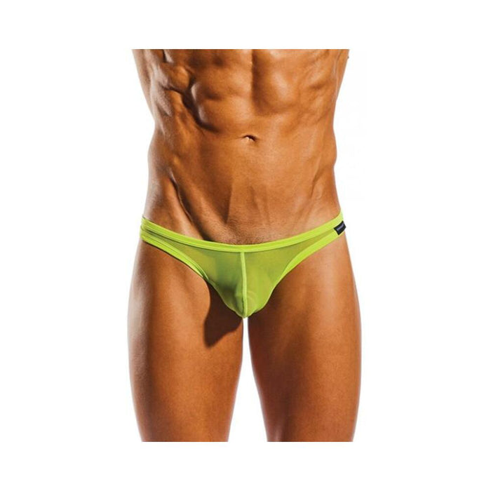 Cocksox Mesh Enhancing Pouch Thong Citrus Green Sm - SexToy.com