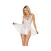 Coquette Pleasure Collection Babydoll And Thong White O/s - SexToy.com