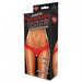 Crotchless Panties Thong Pearl Beads Red M/L | SexToy.com