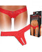 Crotchless Panties Thong Pearl Beads Red M/L | SexToy.com