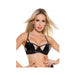 Darque Pvc Cutaway Cup Strappy Bra Black Lg - SexToy.com