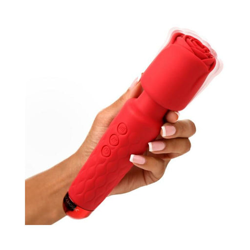 Deluxe Silicone Rose Wand - SexToy.com