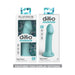 Dillio Platinum Big Hero Silicone Dildo 6 In. Teal - SexToy.com