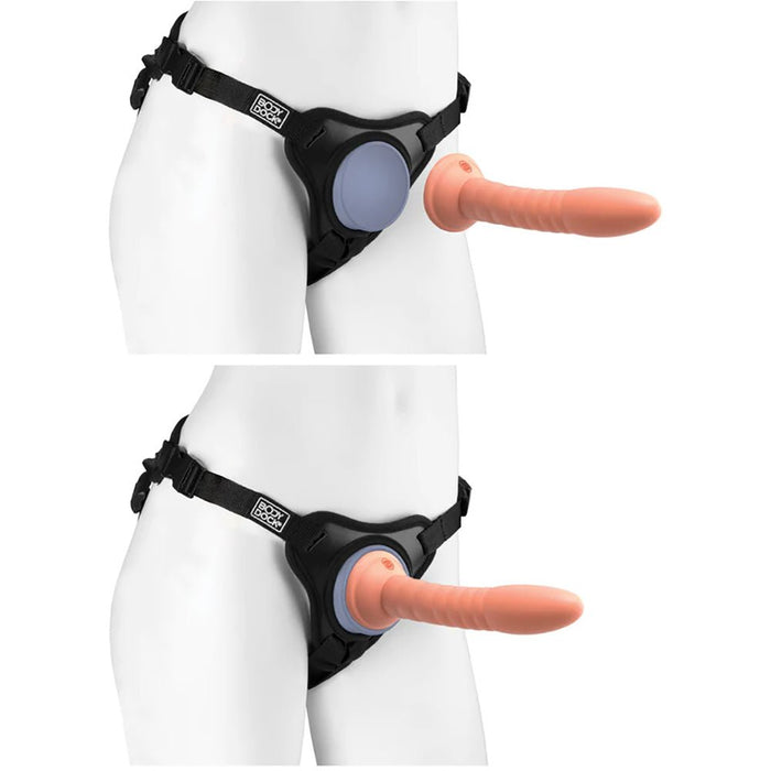 Dillio Platinum Body Dock Strap-on Harness Black - SexToy.com