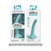 Dillio Platinum Curious Five Silicone Dildo 5 In. Teal - SexToy.com