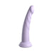 Dillio Platinum Slim Seven Silicone Dildo 7 In. Purple - SexToy.com