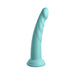 Dillio Platinum Slim Seven Silicone Dildo 7 In. Teal - SexToy.com