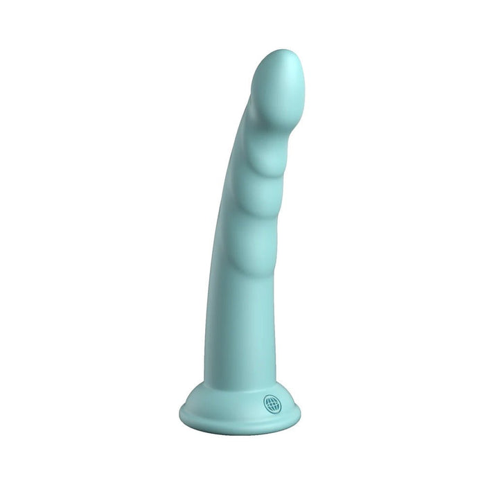 Dillio Platinum Slim Seven Silicone Dildo 7 In. Teal - SexToy.com