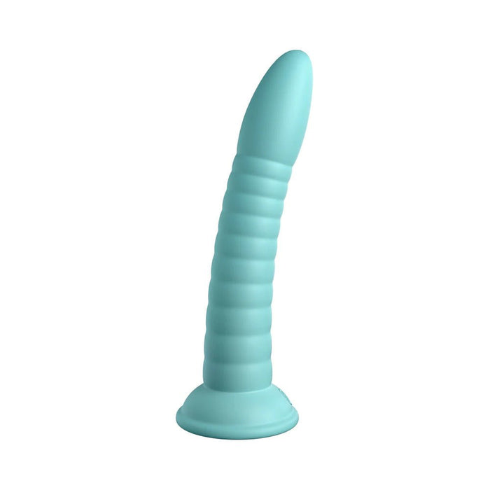 Dillio Platinum Wild Thing Silicone Dildo 7 In. Teal - SexToy.com