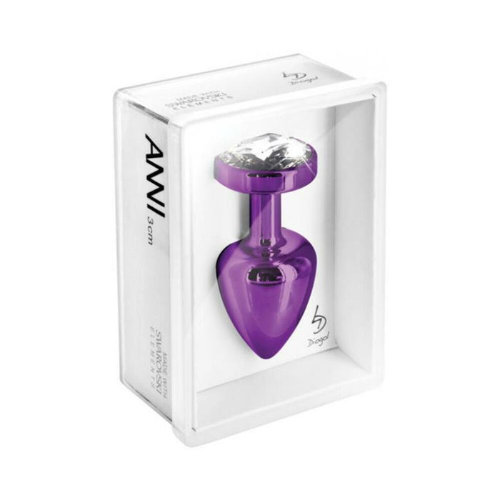 Diogol Anni Round 35mm Purple Butt Plug - SexToy.com