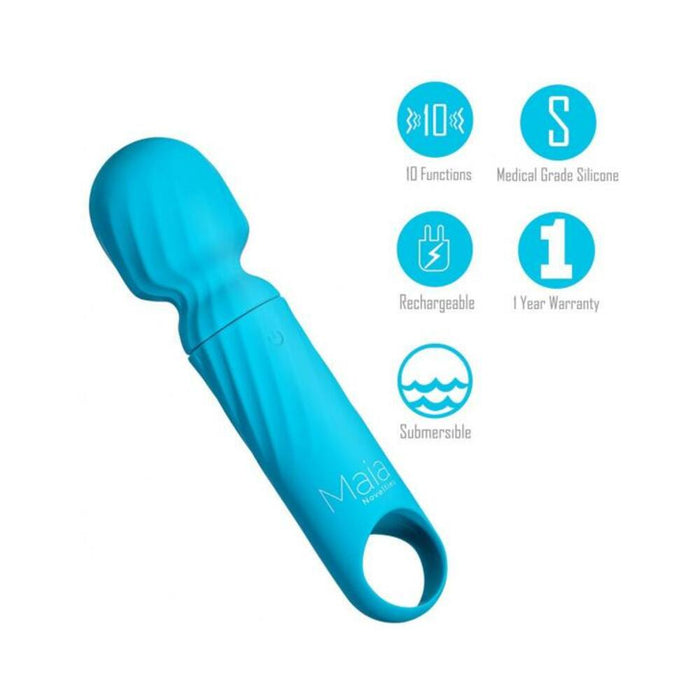 Dolly Blue Silicone Mini Wand Rechargeable - SexToy.com