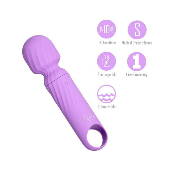 Dolly Purple Silicone Mini Wand Rechargeable - SexToy.com