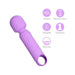 Dolly Purple Silicone Mini Wand Rechargeable - SexToy.com