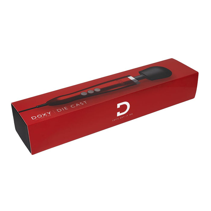 Doxy Die Cast Wand Vibrator Red - SexToy.com