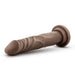 Dr. Skin Dr. Carter Dong With Suction Cup Silicone 7 In. Chocolate - SexToy.com