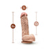 Dr. Skin Mr. D 8.5 In. Dildo With Balls Beige - SexToy.com