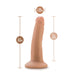 Dr. Skin Plus Posable Dildo 5 In. Vanilla - SexToy.com