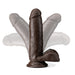 Dr. Skin Plus Posable Dildo With Balls 7 In. Chocolate - SexToy.com