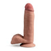 Dr. Skin Plus Posable Dildo With Balls 7 In. Mocha - SexToy.com