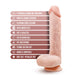 Dr. Skin Silicone Dr. Ethan Rechargeable Remote-controlled 8.5 In. Gyrating & Vibrating Dildo Beige - SexToy.com