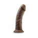 Dr. Skin Silicone Dr. Shepherd Dildo With Suction Cup 8 In. Chocolate - SexToy.com