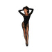 Dreamgirl Fishnet Teddy Bodystocking Black O/s | SexToy.com