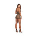 Dreamgirl Leopard Printed, Stretch Mesh Chemise With Shirring Details Animal Os | SexToy.com