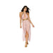 Dreamgirl Snake Charmer Costume Skirted Mesh Teddy With Gold Disc Accents & Headpiece Pink O/s | SexToy.com