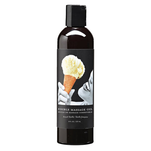 Earthly Body Edible Massage Oil Vanilla 8oz - SexToy.com