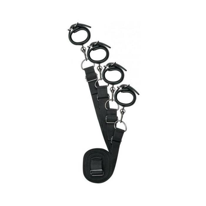 Easy Toys Under Mattress Restraint Set Black - SexToy.com