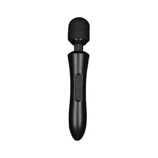 Edonista Gloria Large Wand Vibrator Black - SexToy.com