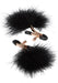 Entice Feather Nipplettes Nipple Clamps Black | SexToy.com