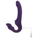 Evolved 2 Become 1 Silicone Rechargeable Strapless Strap-on Purple - SexToy.com